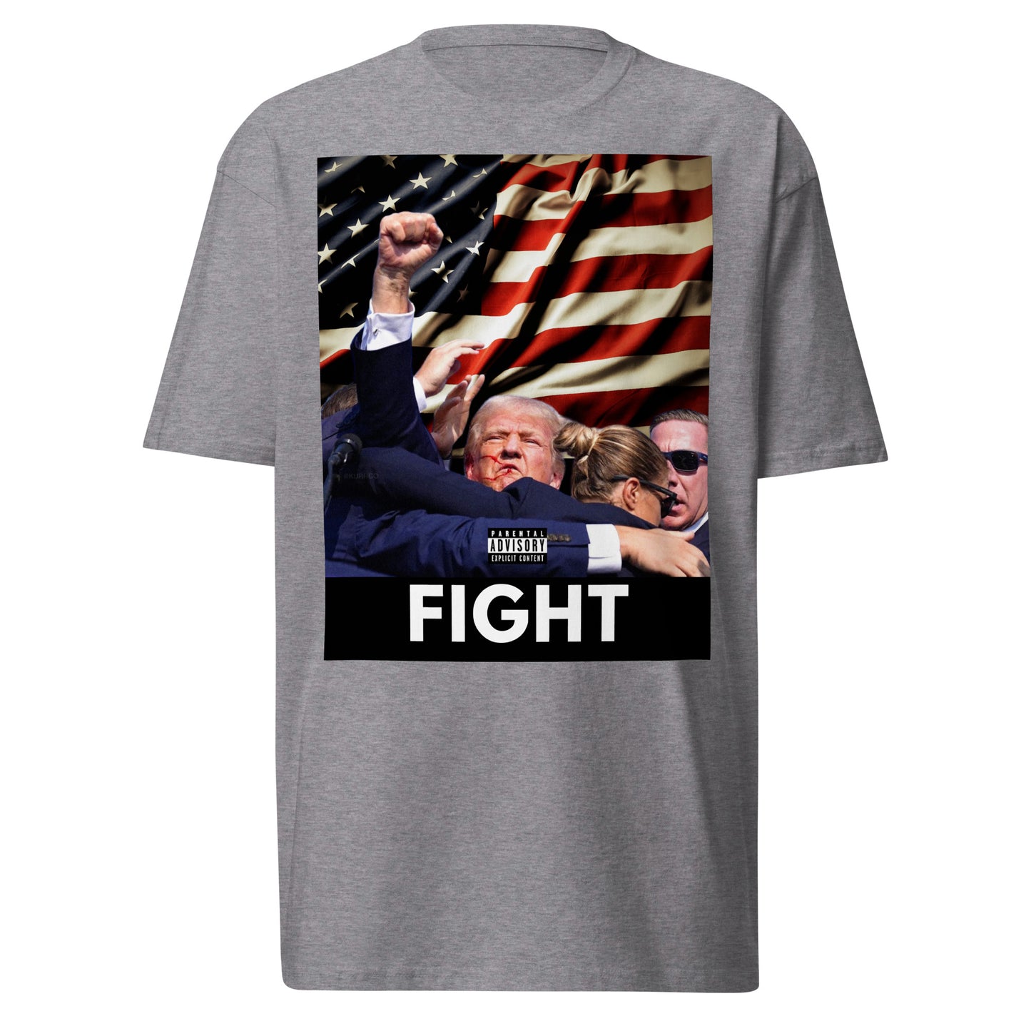 Men’s premium heavyweight /trump Fight  tee