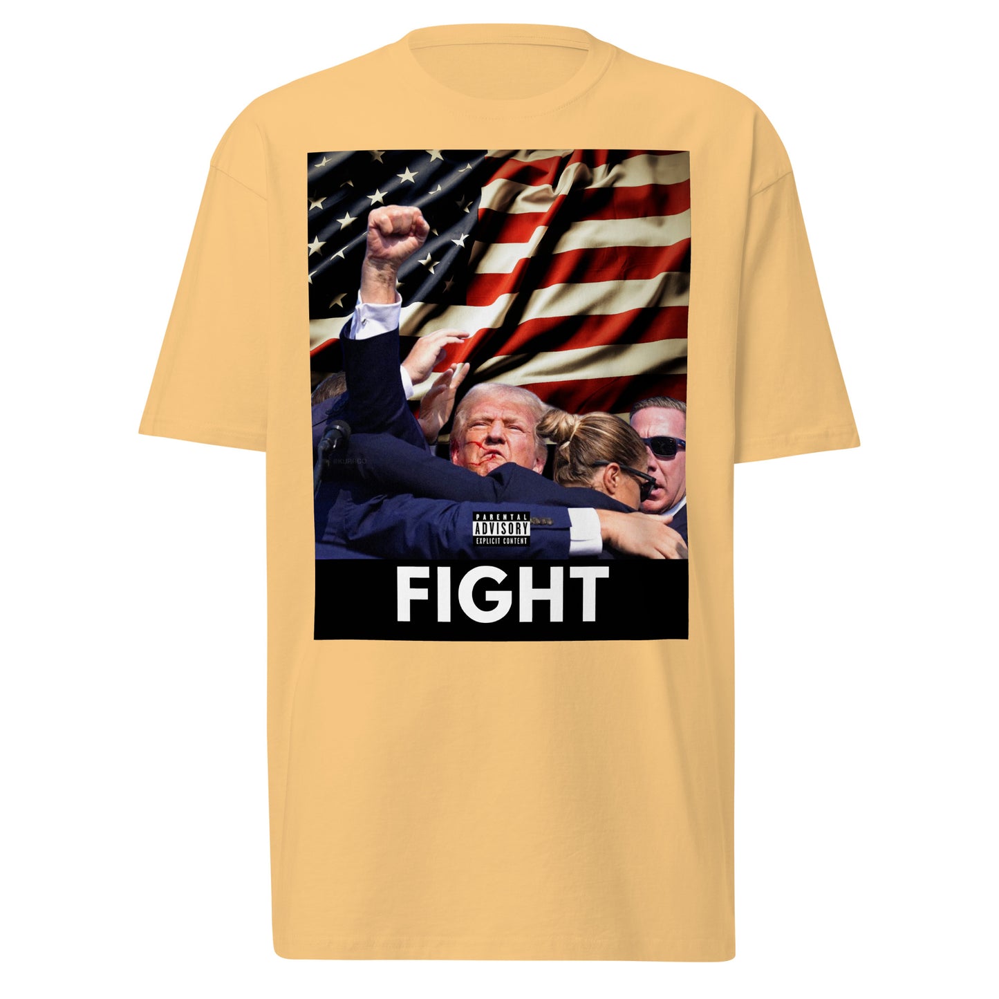 Men’s premium heavyweight /trump Fight  tee