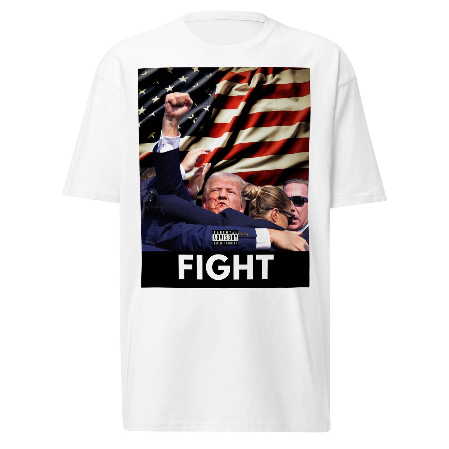 Men’s premium heavyweight /trump Fight  tee