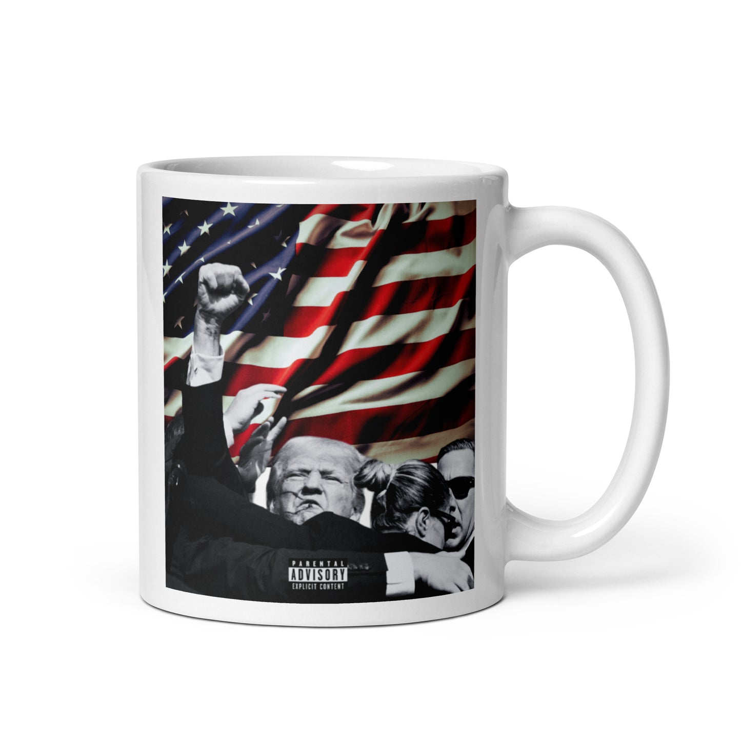 Trump white glossy mug