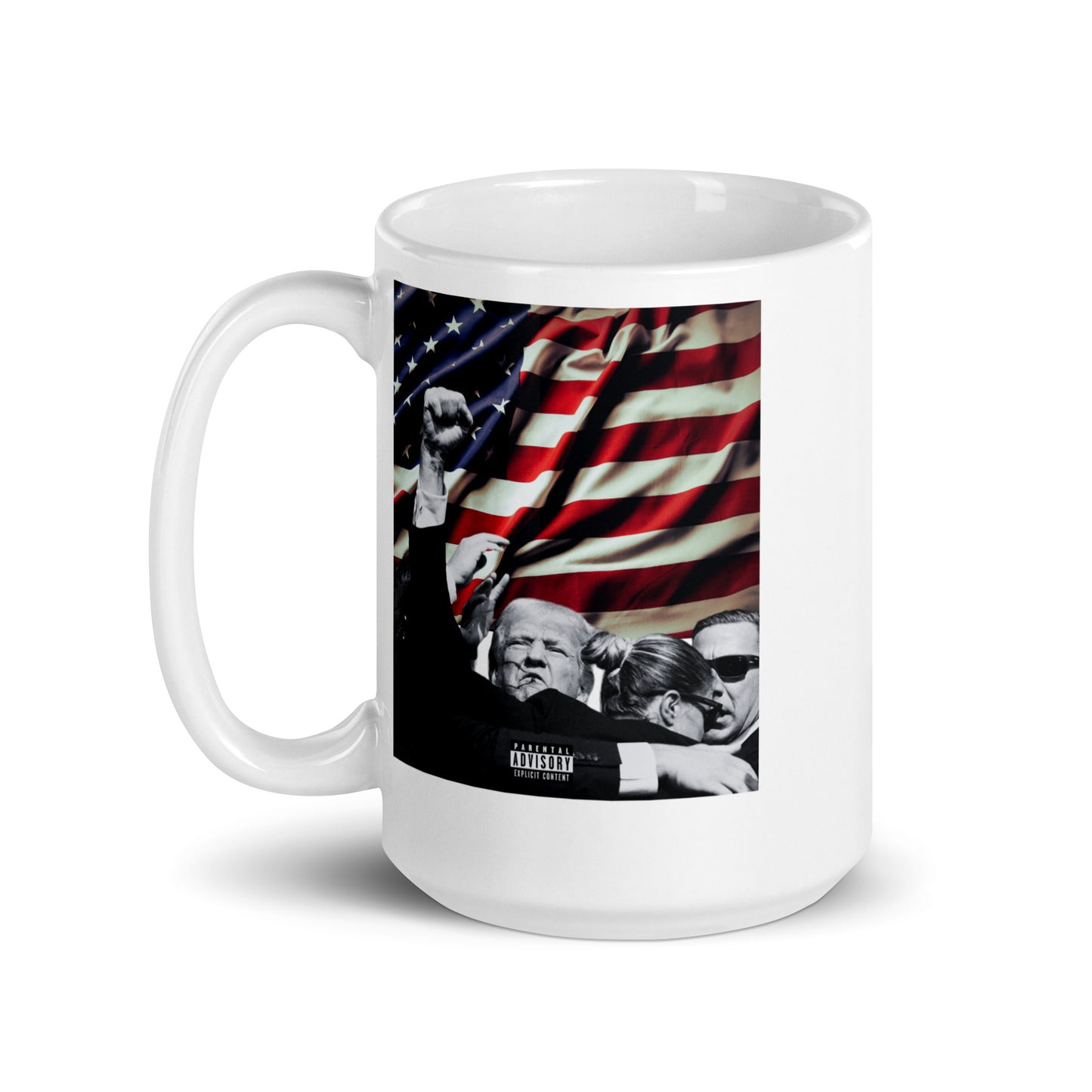 Trump white glossy mug